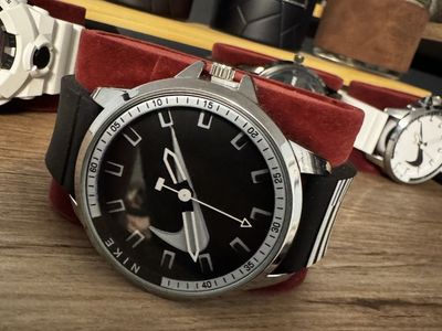Nike Analog Wristwatch with Black Rubber Strap