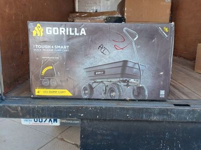 Gorilla Carts 4 Cu. Ft. Poly Garden Dump Cart - Brand New in Box