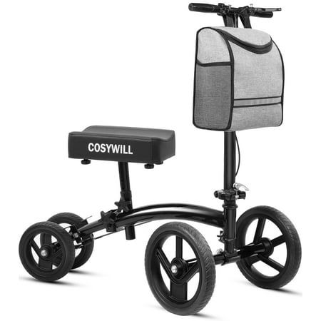 NEW COSYWILL Steerable Knee Scooter, Economy Knee Walker, All Terrain Foldable