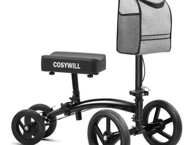 NEW COSYWILL Steerable Knee Scooter, Economy Knee Walker, All Terrain Foldable