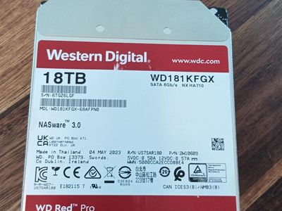 WD 18TB Red Pro NAS Sata Hard Drive