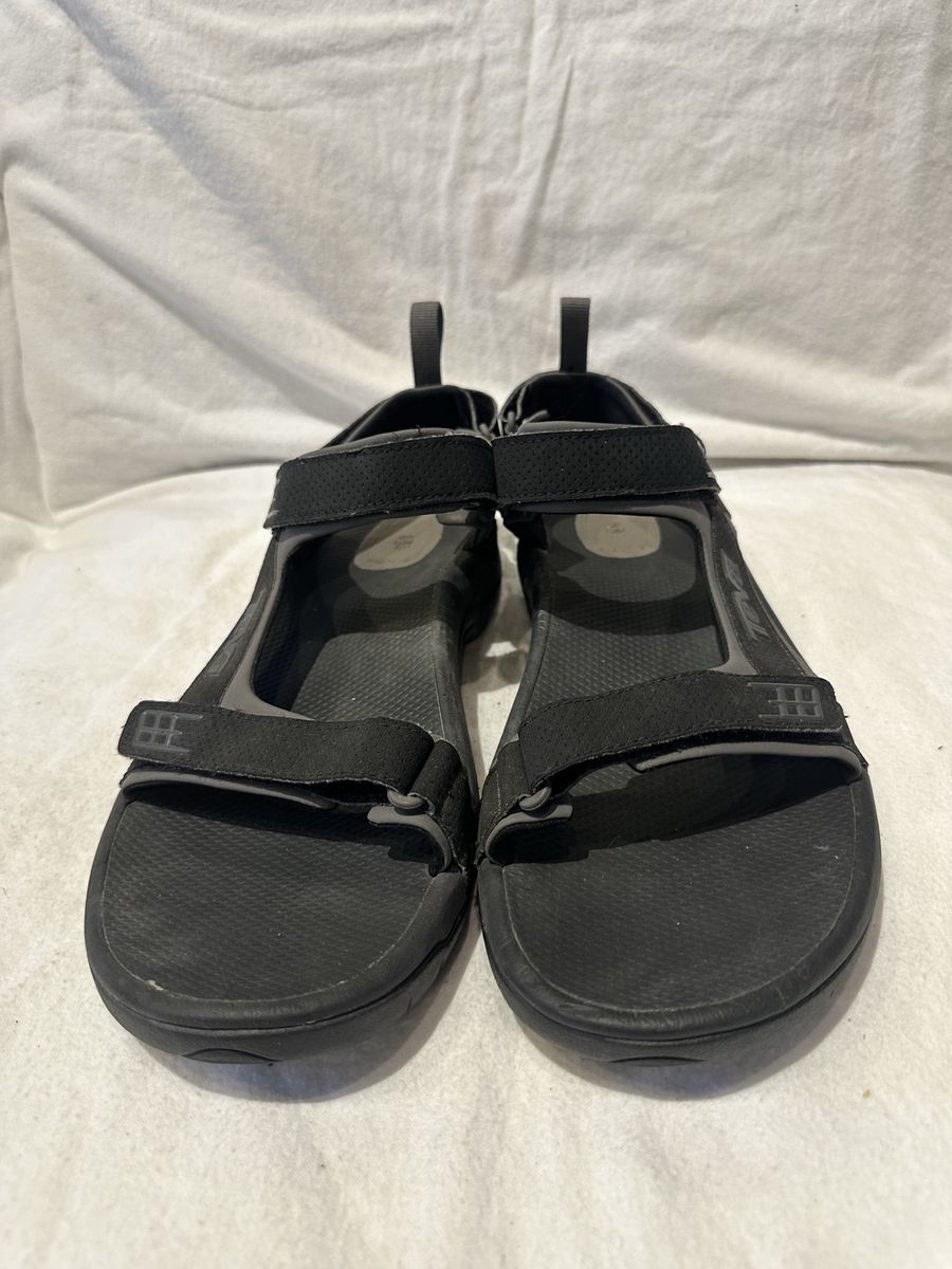 Teva men’s size 12 black/gray trim, casual sandals