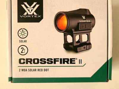 Vortex's NEWEST 2026 SOLAR Crossfire II 2 MOA Red Dot & Green Dot Sight Optics w/ FULL WARRANTY $120 each