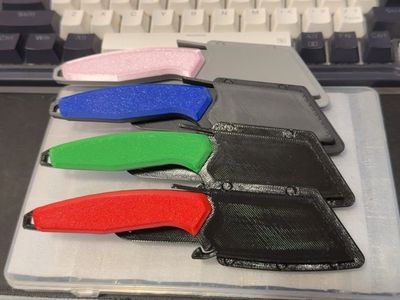 Colorful 3D Printed Utility Knives - Set of 4 with Sheaths