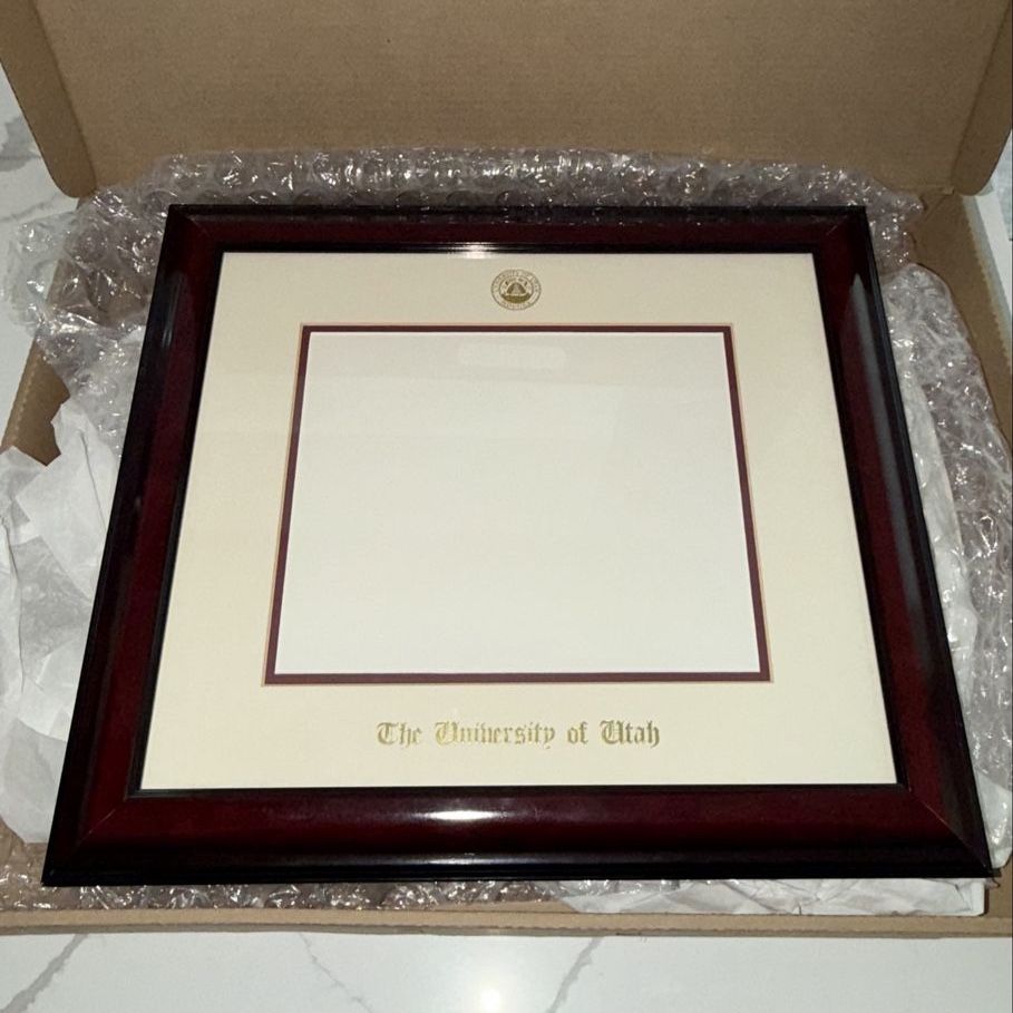 University of Utah Diploma Frame - Cherry Wood Finish