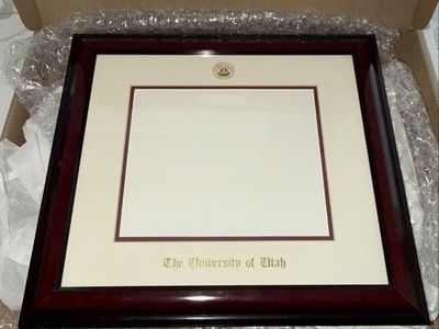 University of Utah Diploma Frame - Cherry Wood Finish