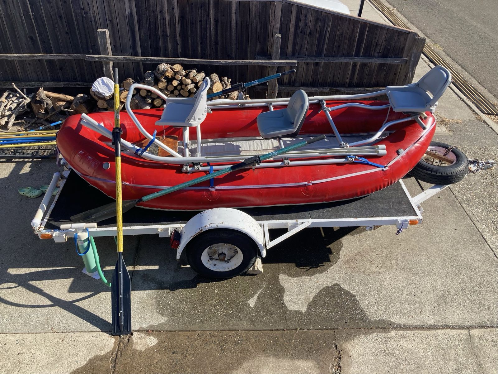 Aire super puma ,fishing frame and custom trailer 