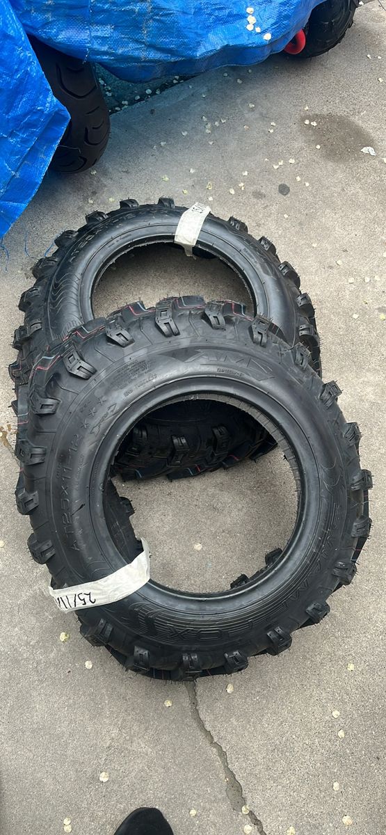25X11-12 NEW AMS SWAMP FOX TIRES