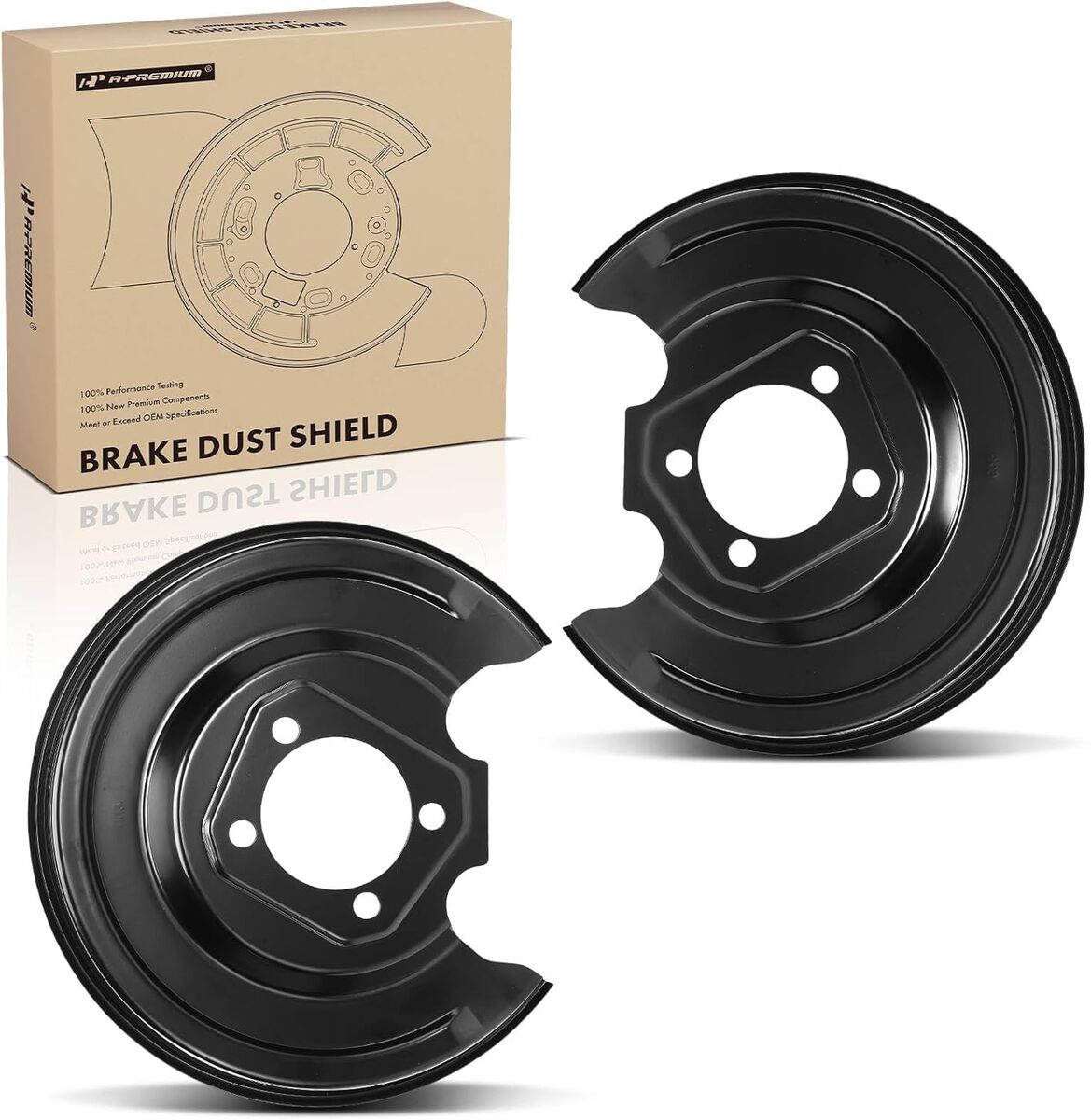 2010-2015 Toyota Prius Rear Brake Dust Shield Set