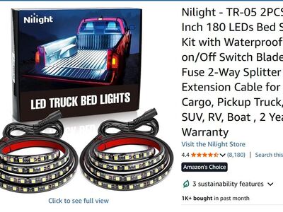 Nilight utility strip bright LED's for Truck bed, RV, Trailer, Boat, etc.