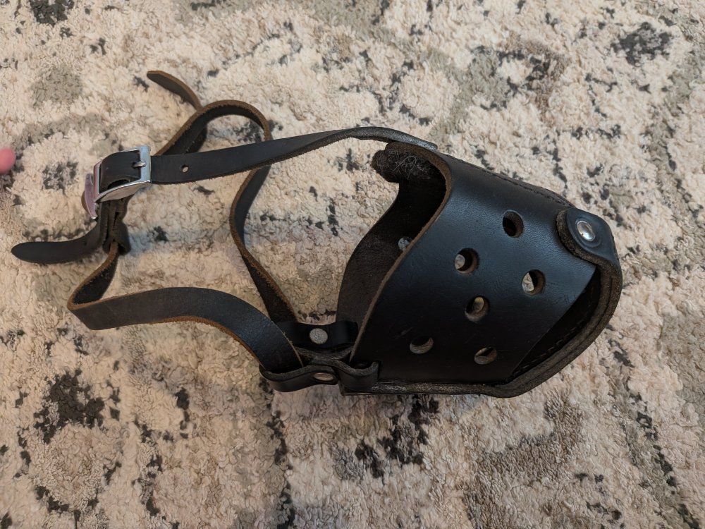 Leather muzzle - large