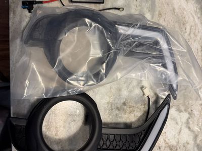 Aiden James Customs 2014+ Toyota 4Runner LED DRL Fog Light Bezel Kit White