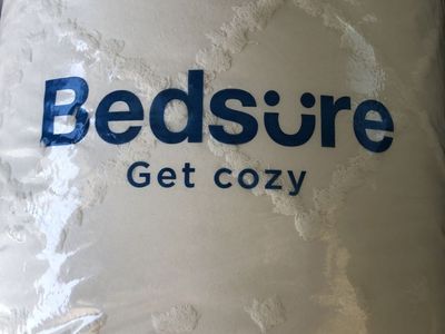 Bedsure Diamond Bar All Season Comforter Set - Full/Queen 90x90 in - White Textured
