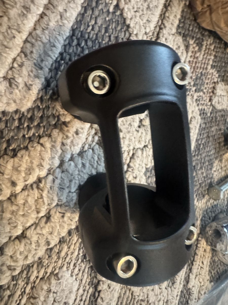 Matte Black Motorcycle Handlebar Riser Clamp