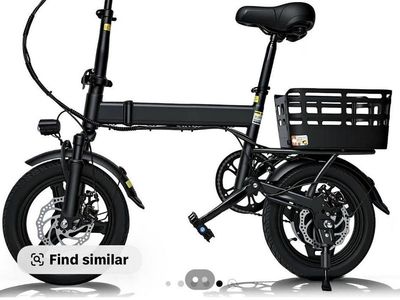 Folding Electric Bike 750W 22MPH 30+ Mile Range 48V Removable Battery 14" Tires