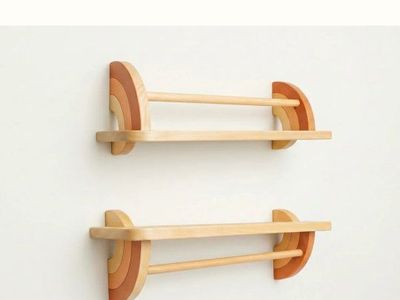 KitzyBee Rainbow Floating Shelf
