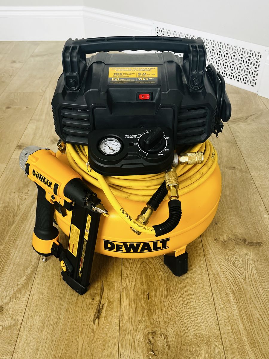 6 Gal. 165 PSI Heavy-Duty Electric Pancake Air Compressor, 18-Gauge Brad Nailer and 23-Gauge 2 in. Pin Nailer