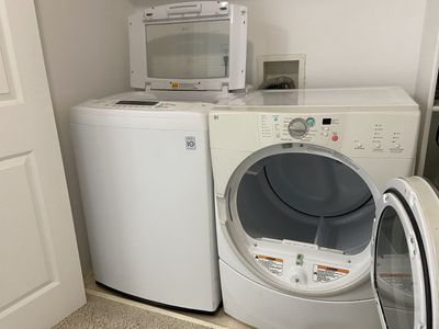 Whirlpool Dryer and LG jet Washer. Both in excellent working condition.