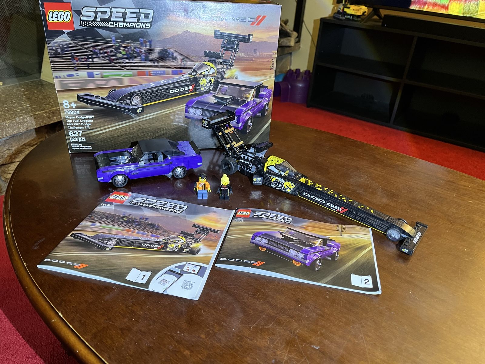 LEGO Speed Champions Mopar Dodge SRT Dragster & 1970 Dodge Challenger T/A Set 76904