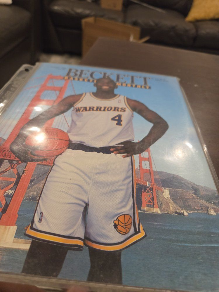 Beckett Basketball Monthly Magazine - Golden State Warriors Player Cover, Vintage NBA Collectible chris Webber
