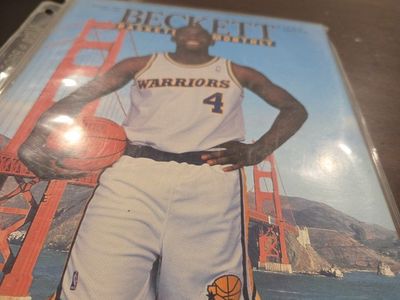 Beckett Basketball Monthly Magazine - Golden State Warriors Player Cover, Vintage NBA Collectible chris Webber