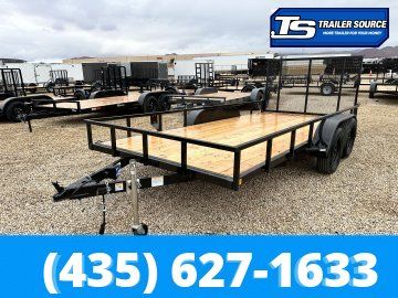 7x16 Built MAX Series Tandem Axle Utility Trailer - 7K GVWR - Ramp Gate