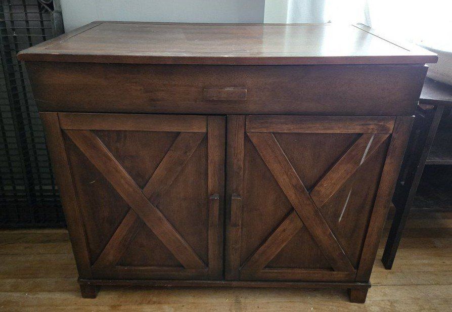 World Market Rustic Cabin Style Cabinet/Desk