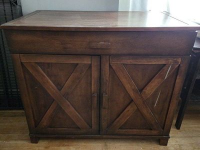 World Market Rustic Cabin Style Cabinet/Desk