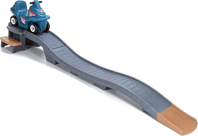 Step2 Up & Down Roller Coaster Kids Ride On Toy, Push Car,  for Toddlers 2-5 Years Old, Gray & Blue