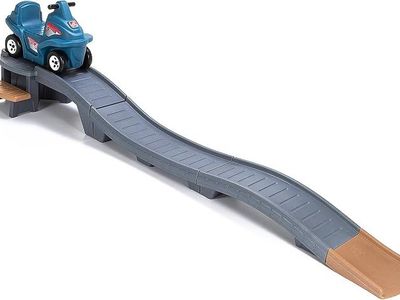 Step2 Up & Down Roller Coaster Kids Ride On Toy, Push Car, for Toddlers 2-5 Years Old, Gray & Blue