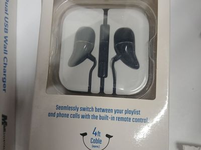 INFINITEK Earbuds with Case, Remote & Mic - 4ft Cable