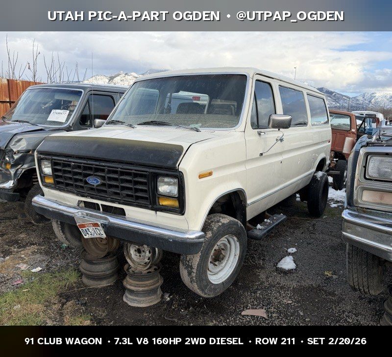 1991 Ford Club Wagon Parts - UTPAP Ogden