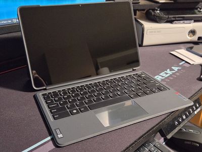 Lenovo Tab P11 Android Tablet with Keyboard Case and charger.