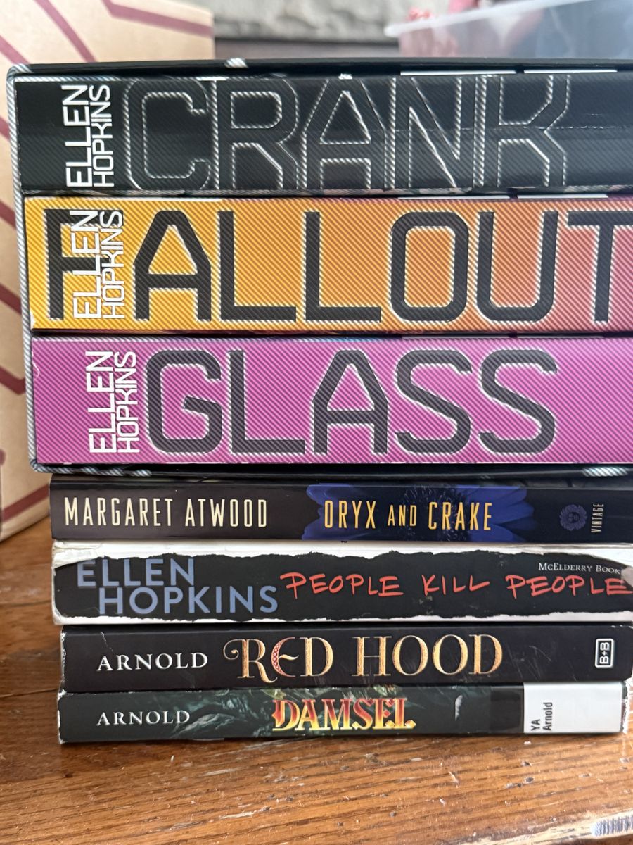 Utah banned books: Young Adult & Fiction Book Lot - Ellen Hopkins, Margaret Atwood, Elana K. Arnold