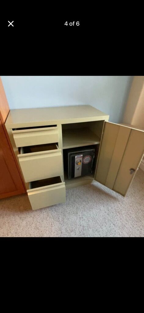 Cabinet and Safe (with Lock and Key)