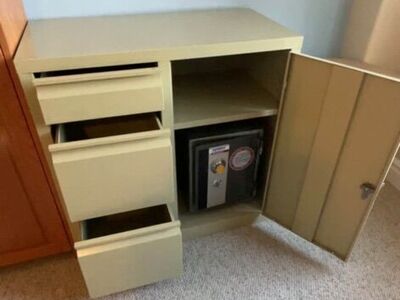 Cabinet and Safe (with Lock and Key)