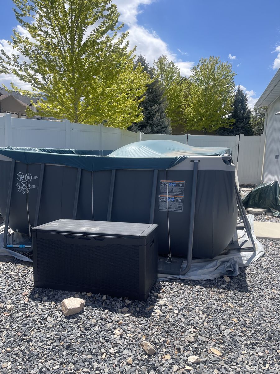 Intex Ultra XTR Saltwater Swimming Pool 24’x12x52” and lots of Accessories