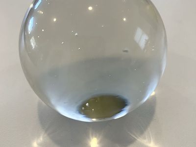 Glass Dome Magnifying Round Dome Paperweight 3 in