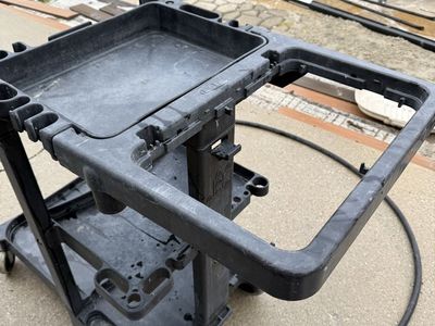 Heavy-Duty 3-Shelf Rolling Utility Cart | Mobile Tool Organizer | Durable Plastic Service Cart