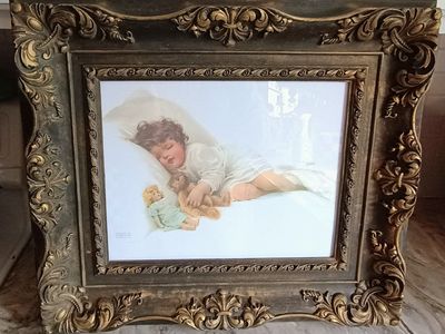 Vintage Print in Ornate Frame