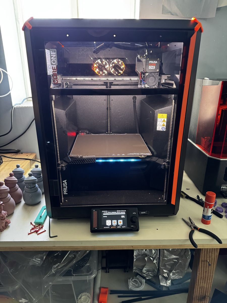 Prusa Core One 3d Printer (w/extras)