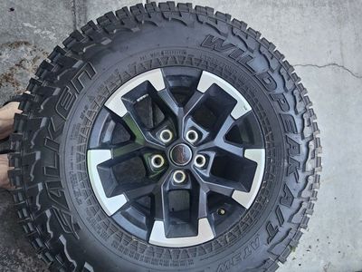 falken LT285/70R17 WildPeak A/T3W All-Terrain Tires & Wheels - Set of 5