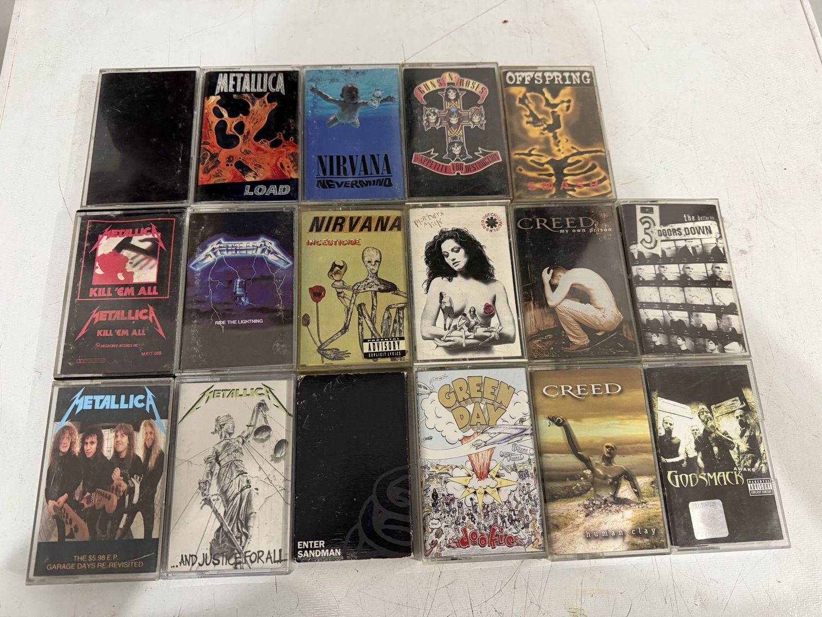 Heavy metal Pop rock cassettes