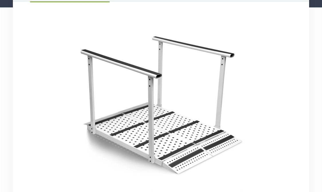 Foldable Wheelchair Ramp With Handrails, Portable