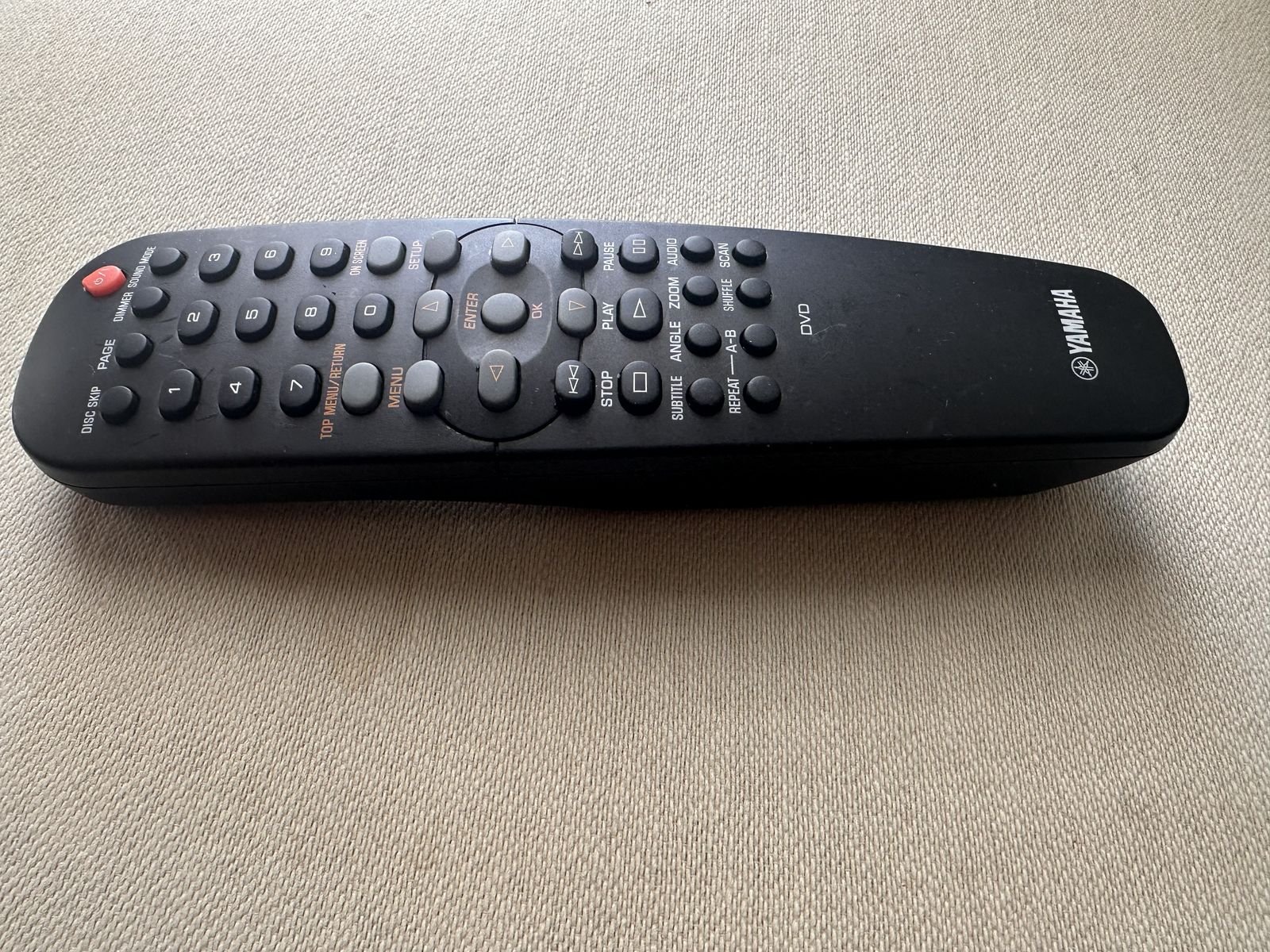 YAMAHA remote (OEM RC19237010) controls DVD C750 C950 DV-C6770 etc