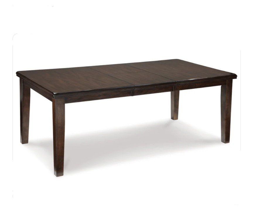 Royola Dark Brown Dining Room Table w/ Extension