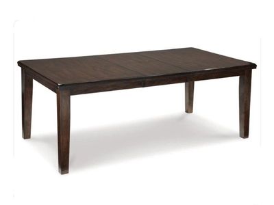 Royola Dark Brown Dining Room Table w/ Extension