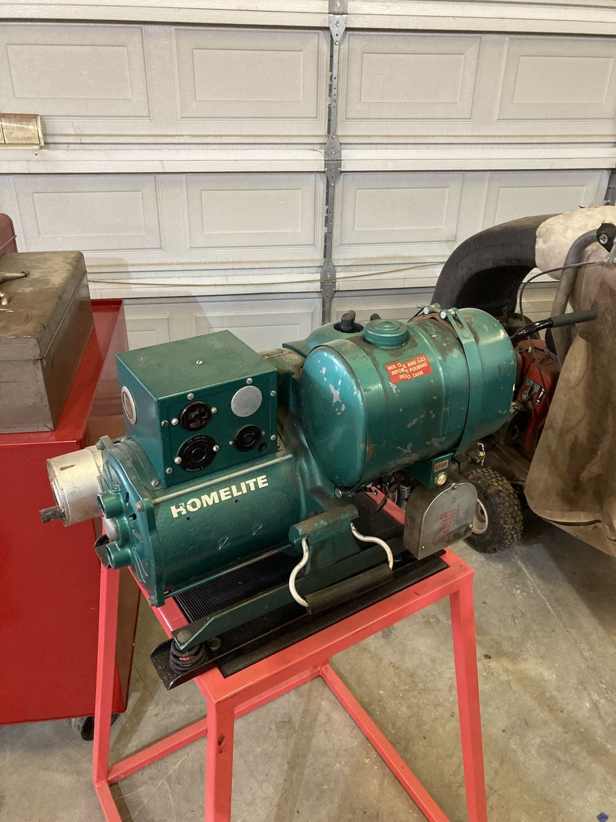 Generator Vintage Homelite rope pull