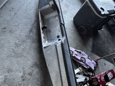 1996 Ford OBS Truck Rear Bumper - Chrome, No Dents, Straight Condition