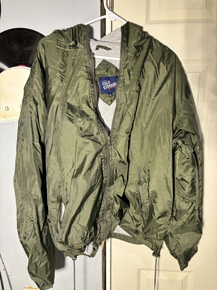men’s original cold storage green zip up jacket